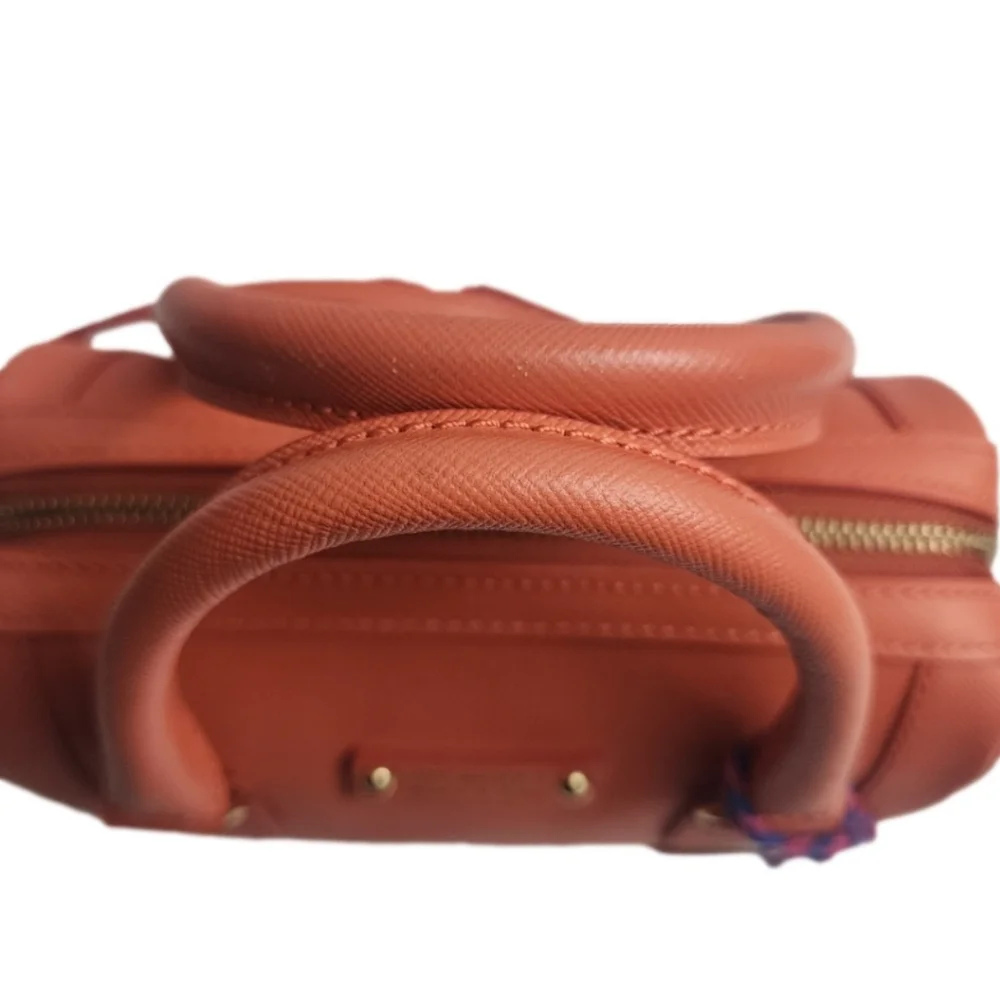 Authentic orange Burberry blue label leather mini boston 2-way bag - Picture 5 of 11